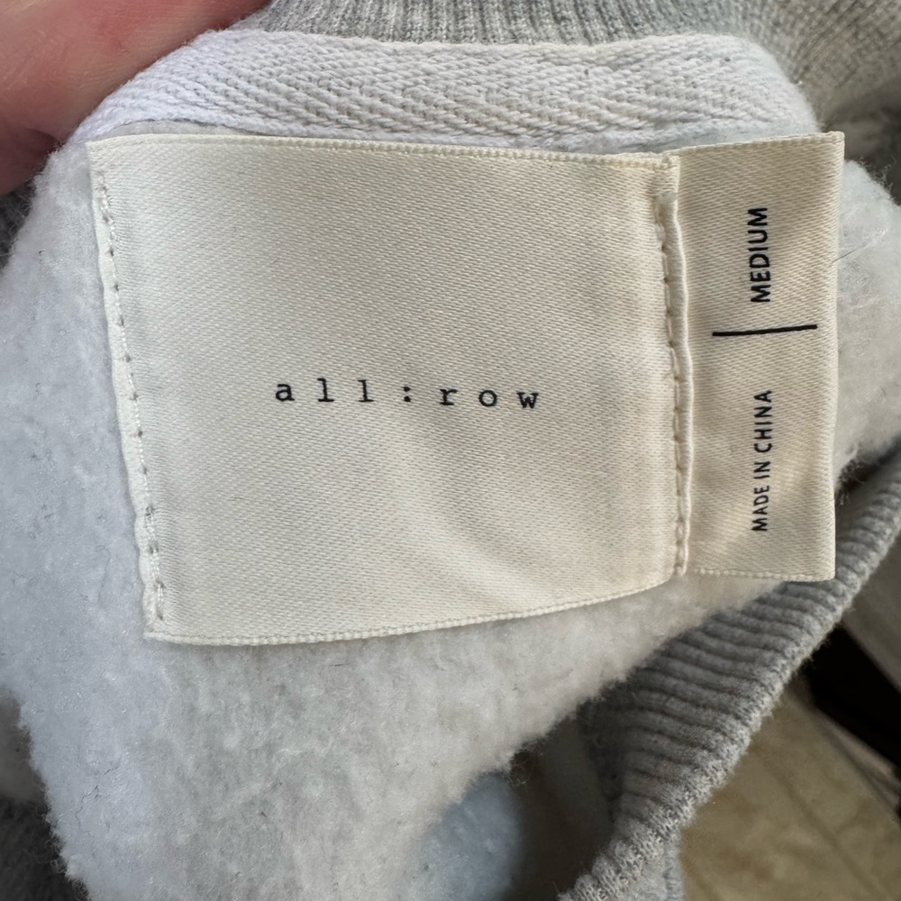 all:row Light Gray Crew Sweatshirt - Picture 3 of 7